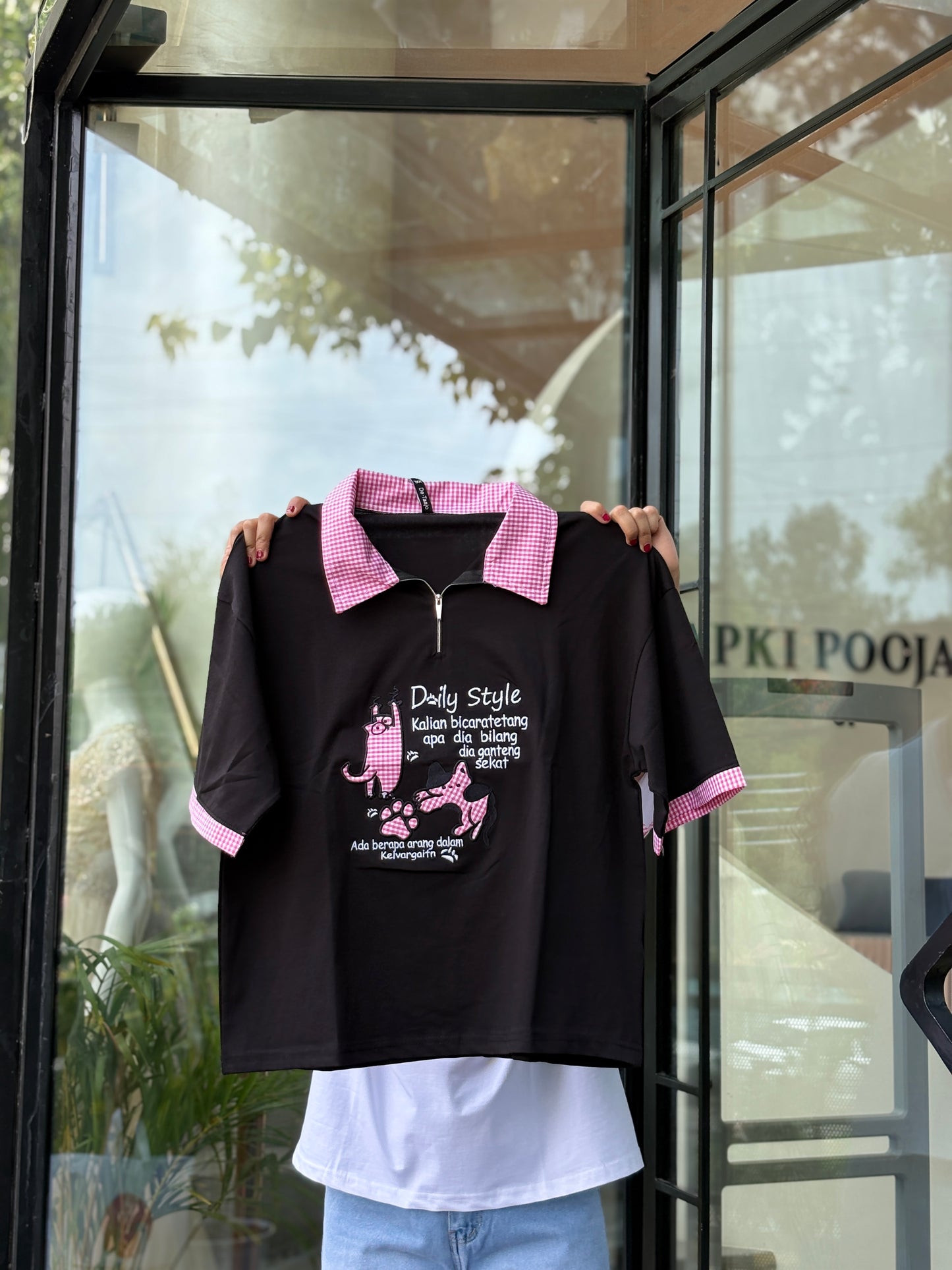 Women’s Daily Style patch Polo T-Shirt