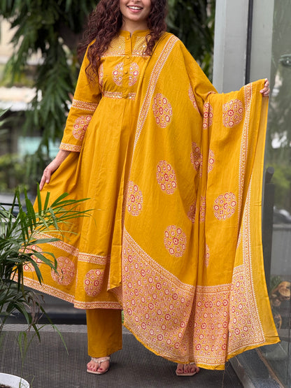 3 piece cotton party wear suit set