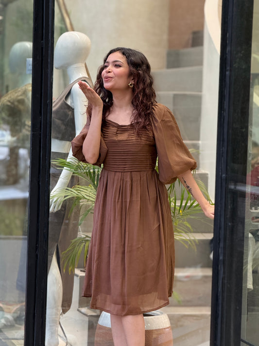 Smocked Midi Dress