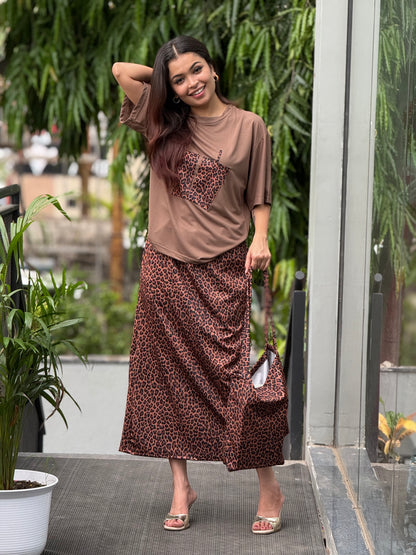 Leopard print co-ord set