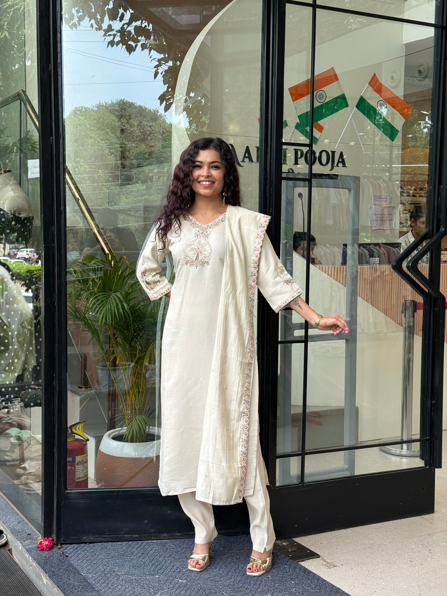 3 piece partywear suit set
