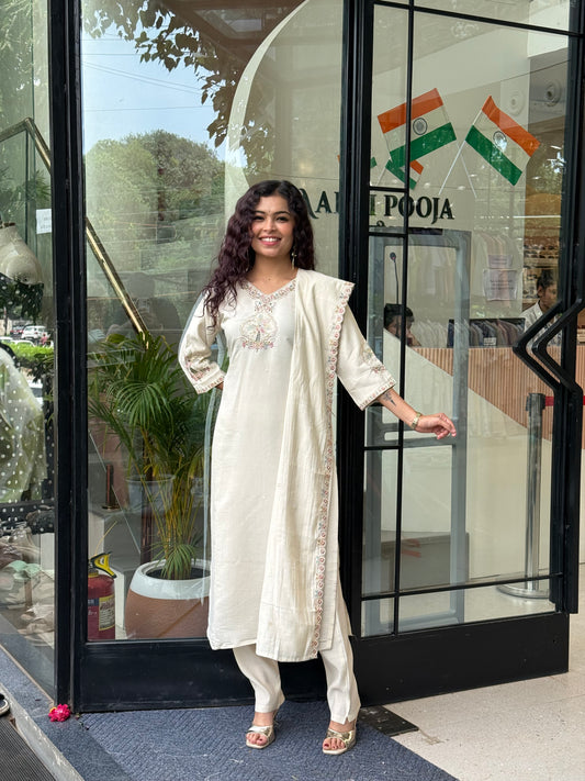 3 piece partywear suit set
