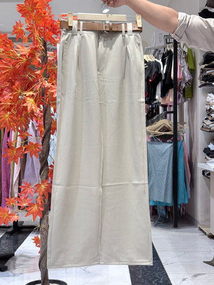 korean pant with belt