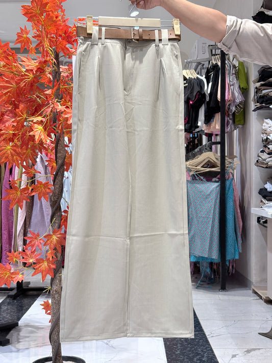 korean pant with belt