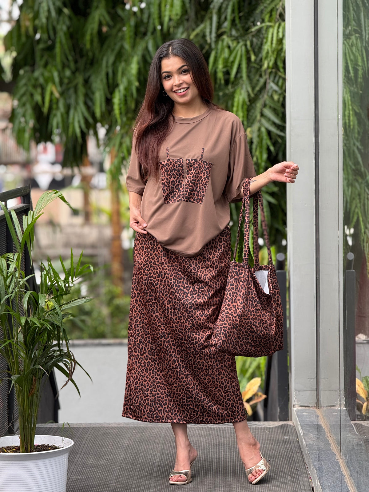 Leopard print co-ord set