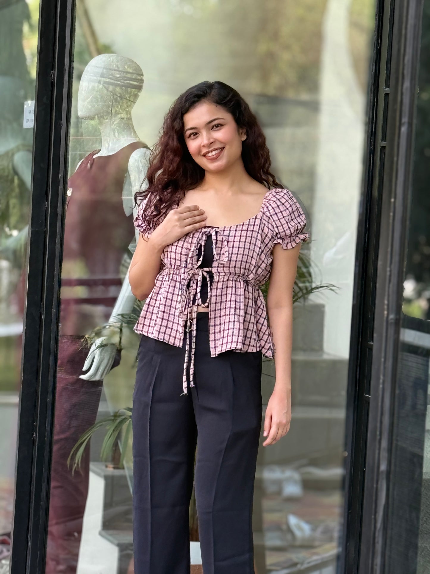 Crop top with inner