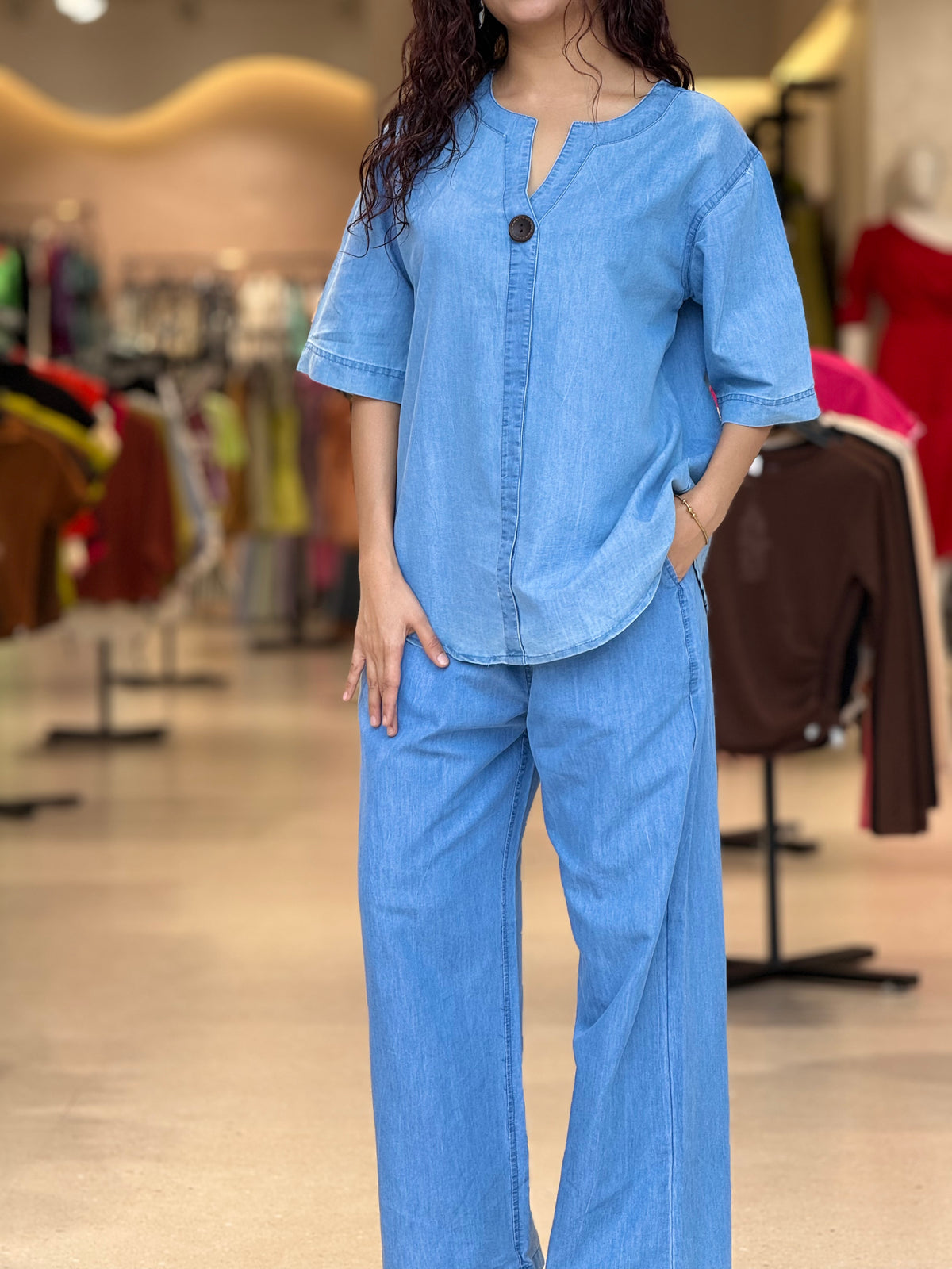 denim co-ord set