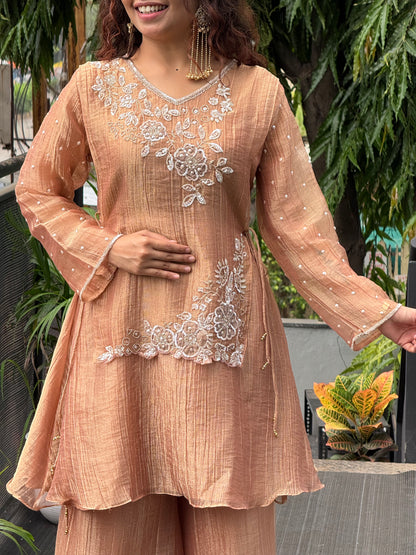 2 piece inbuilt kothi partywear co-ord set