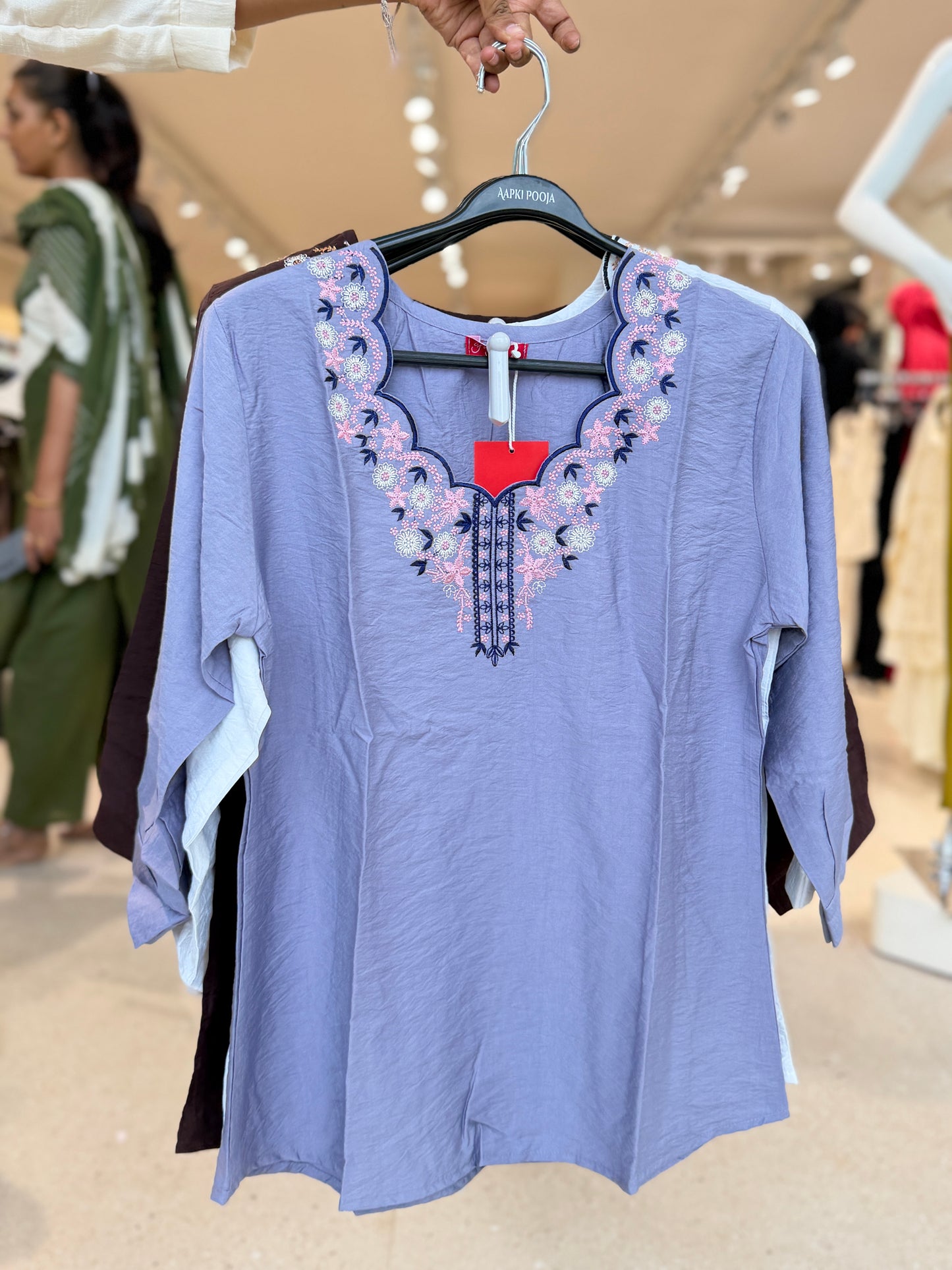 Partywear embroidered top