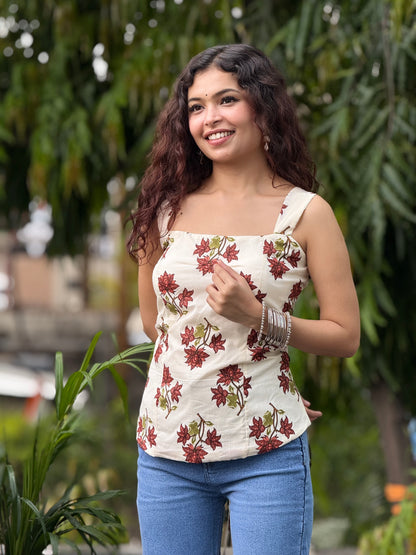 padded backless top