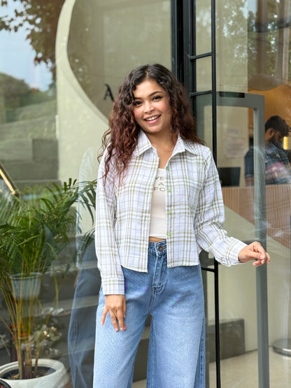 Checks shirt with inner