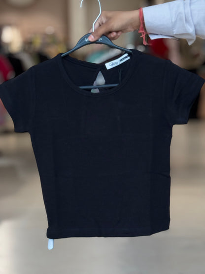 Ribbed Top with Back Cut-Out Detail