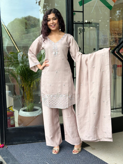 3 piece partywear suit set