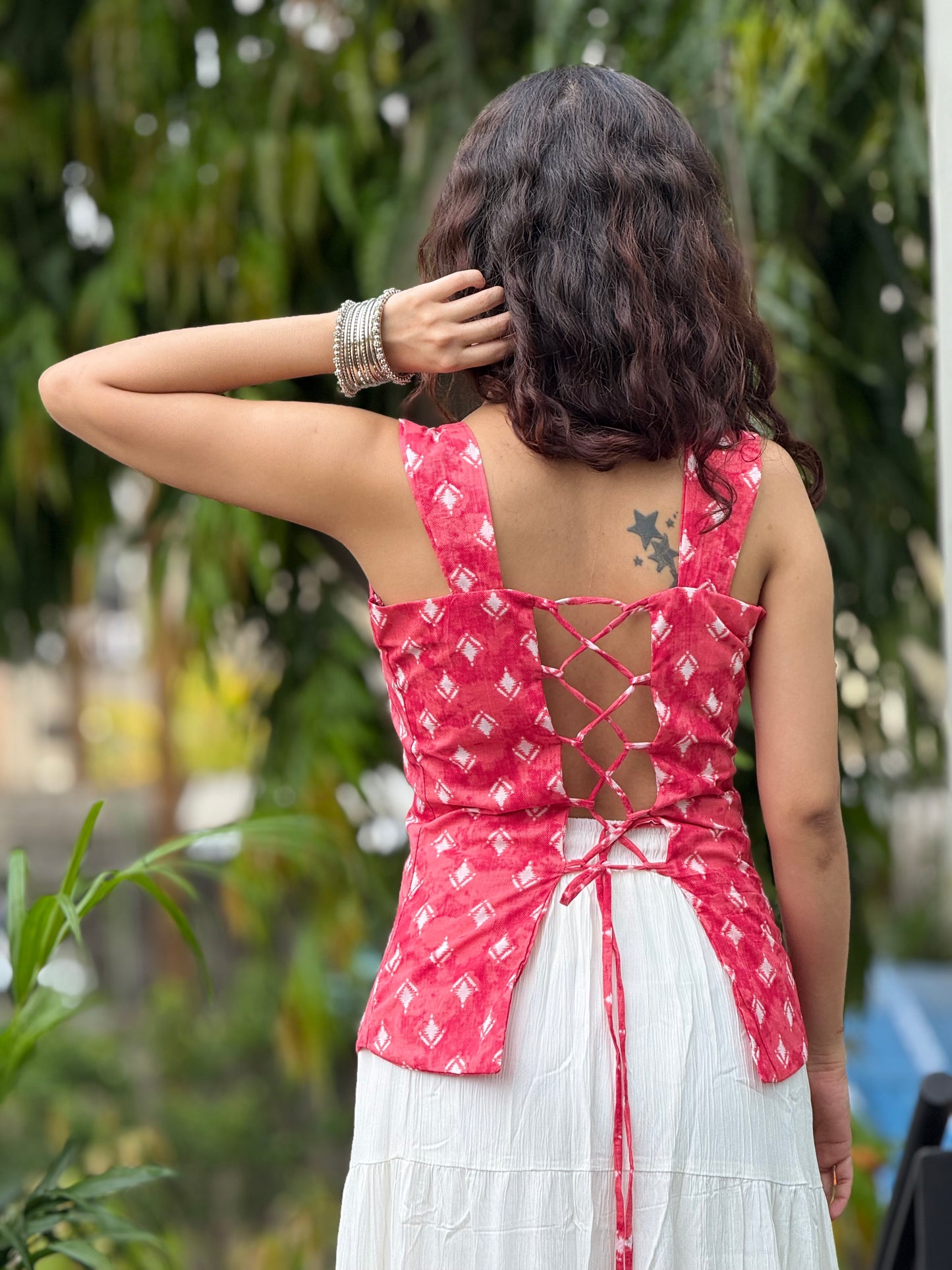 Padded backless top