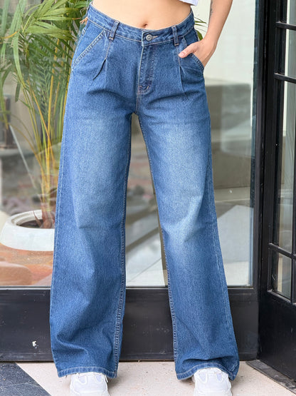 wide leg denim jeans code 12469