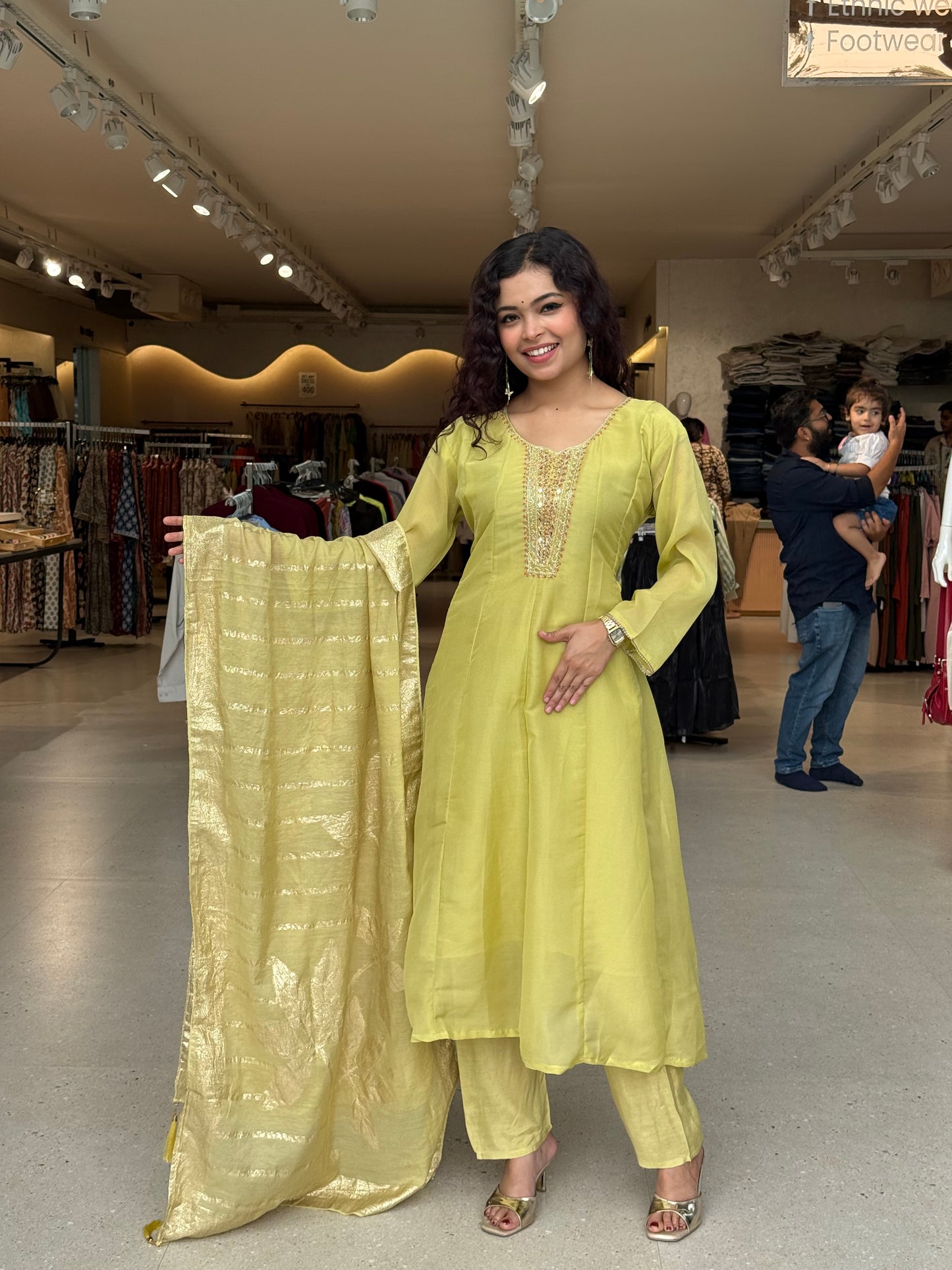 3 piece partywear suit set