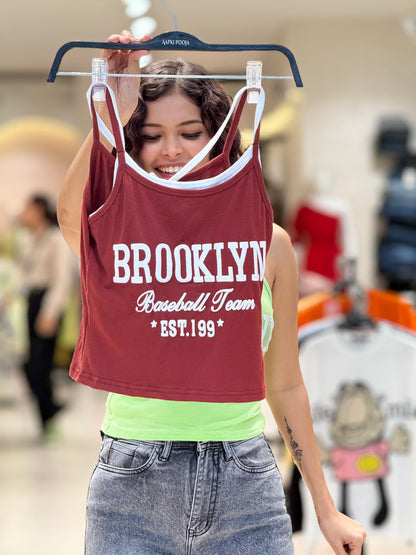 Brroklyn Strip padded tops