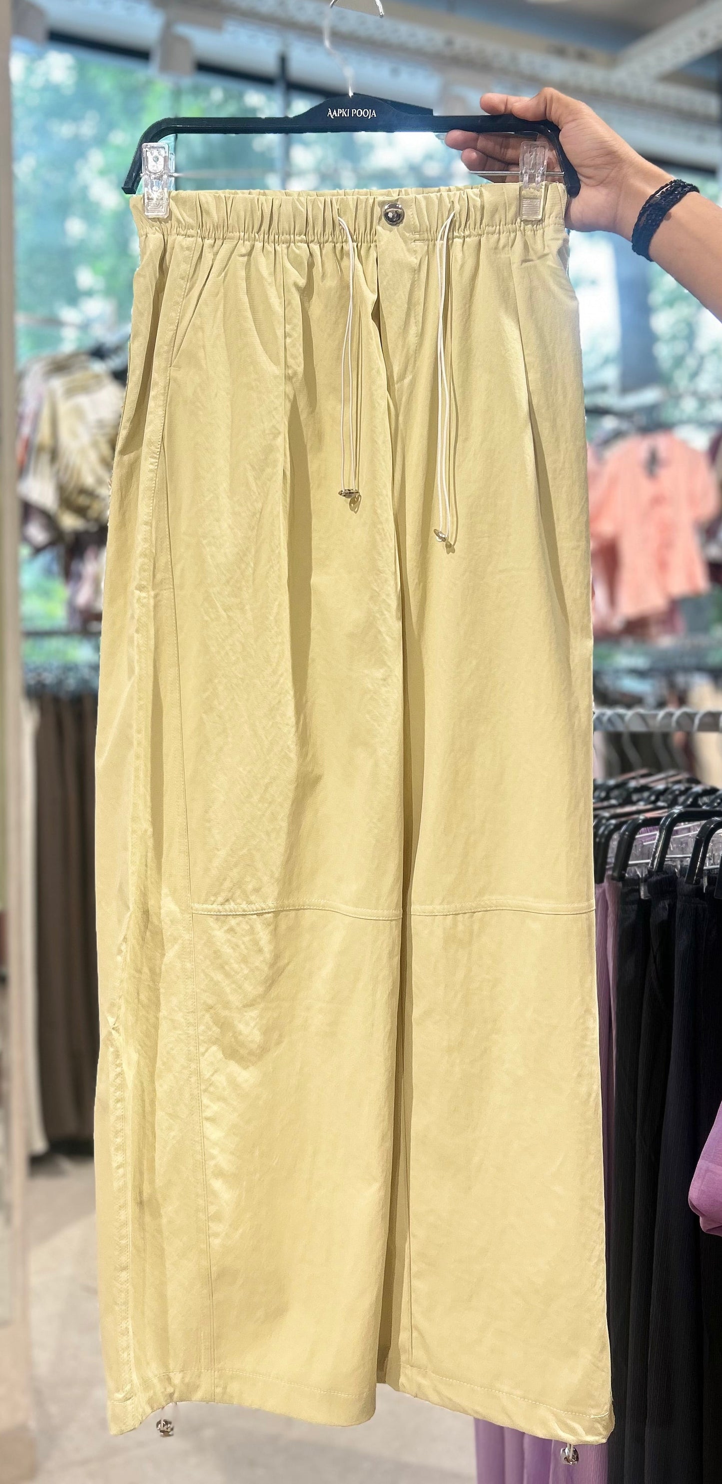 Drawstring Wide Leg Pants