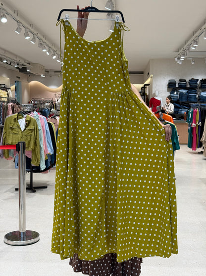 Polka dot one piece dress