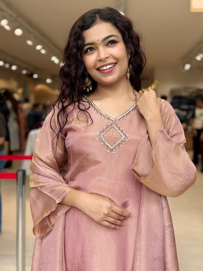 partywear 3 piece kurti set