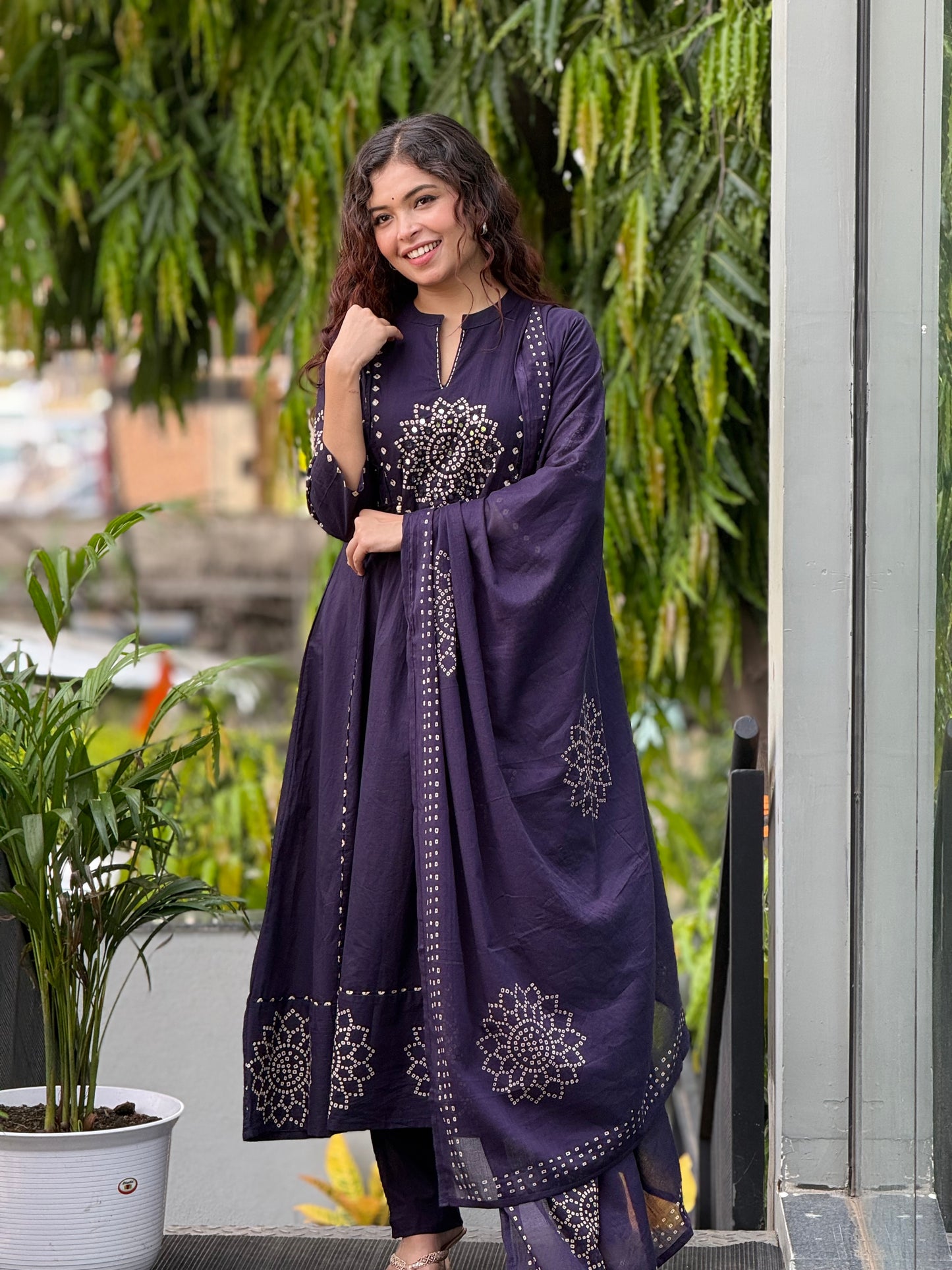 3 piece pure cotton  suit set