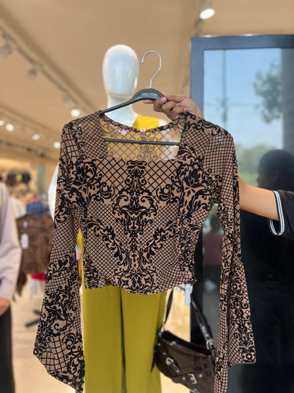 Bell sleeves top