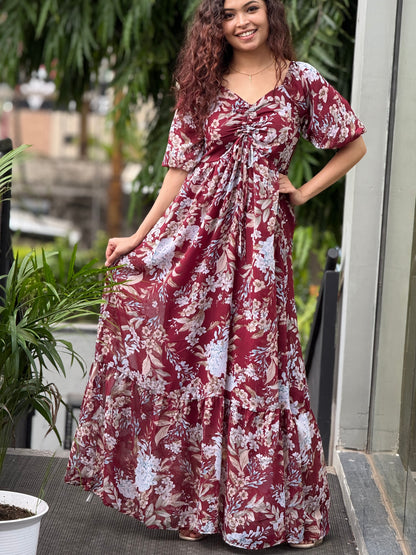 Floral one piece dress