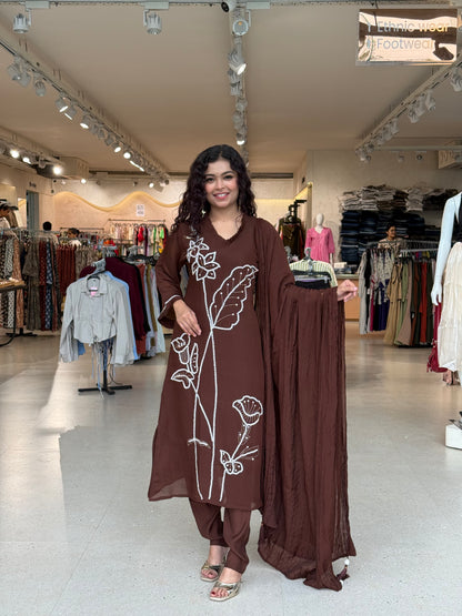 3 piece partywear suit set