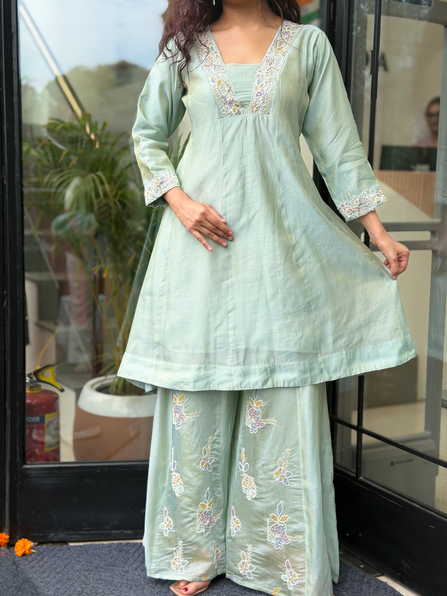 3 piece partywear suit set