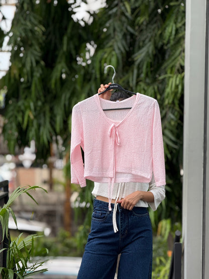 See through Shrug with inner