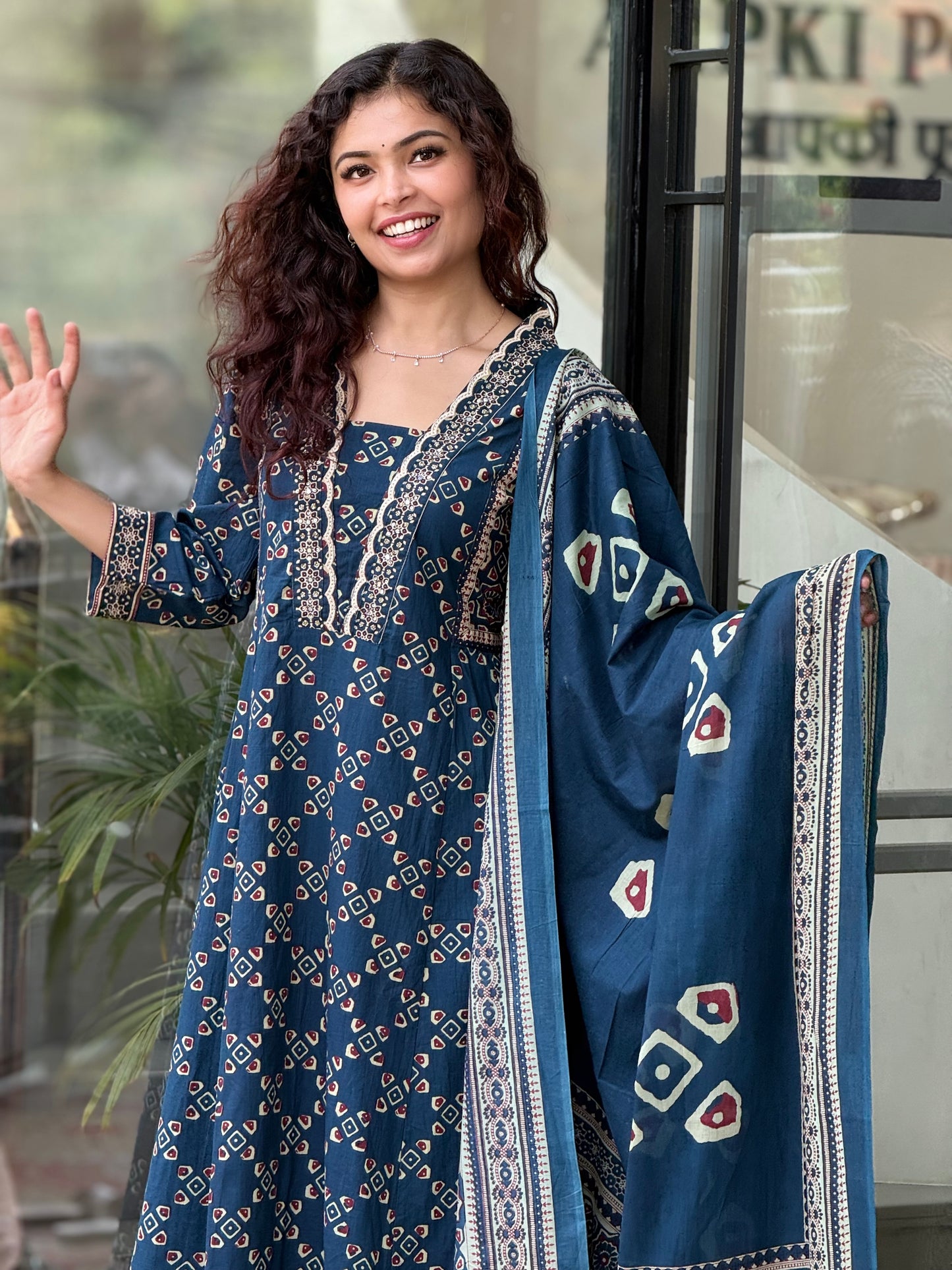 Printed 3 Piece cotton Suit Set