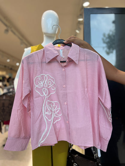 Embroidered shirt with inner.