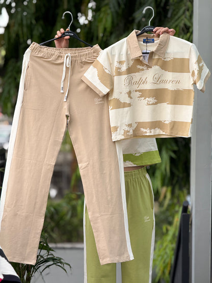 Polo tee and lower co-ord set