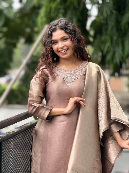 3 piece partywear suit set.