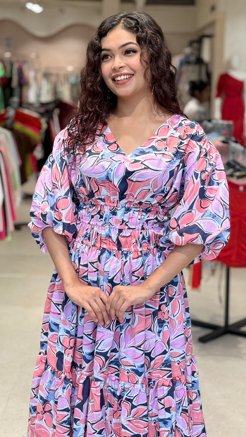 floral one piece dress