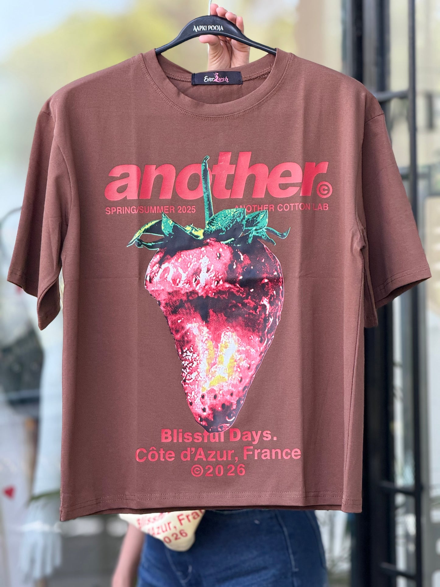 Strawberry Graphic Oversized T-Shirt