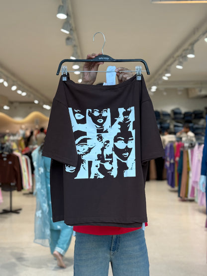 one side down shoulder everyday T-shirt