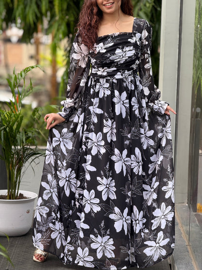 Floral one piece dress