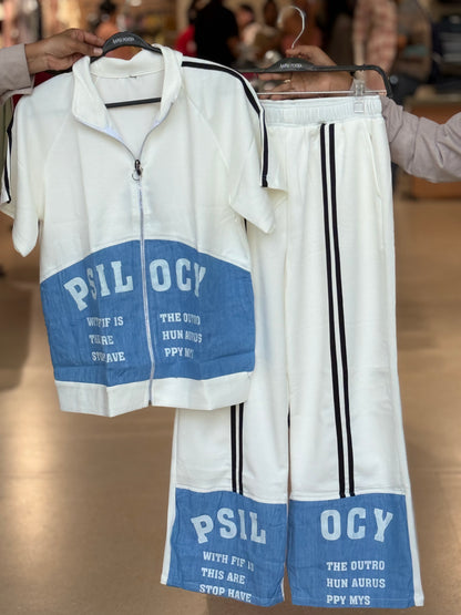 Graphic Zip-Up Co-Ord Set