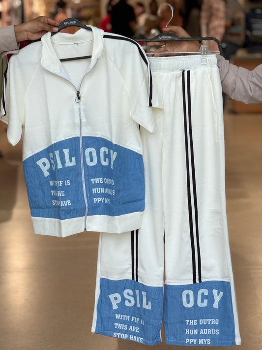 Graphic Zip-Up Co-Ord Set