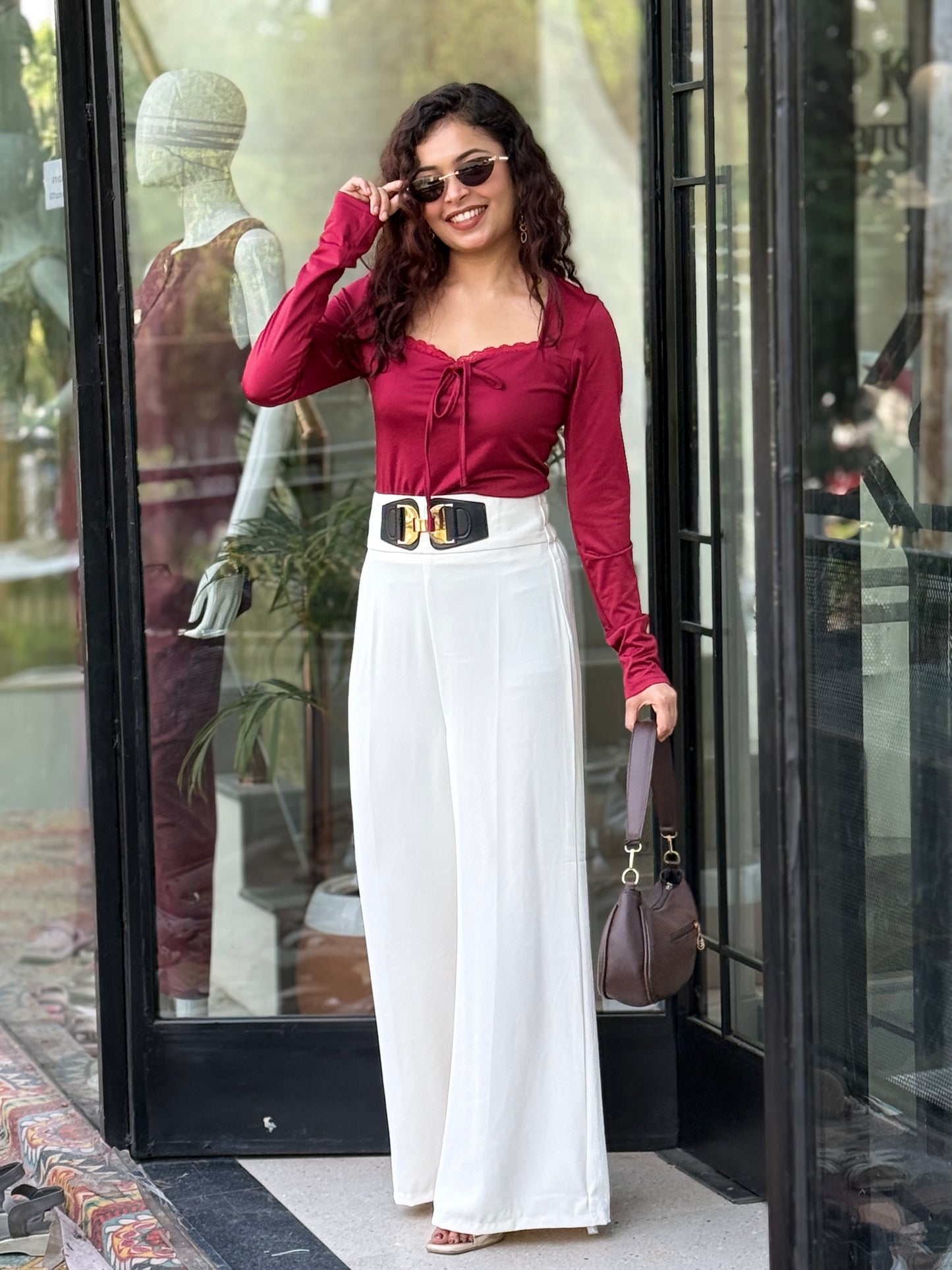Best seller Elegant High-Waist Wide Leg Trousers