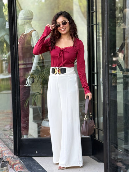 Best seller Elegant High-Waist Wide Leg Trousers