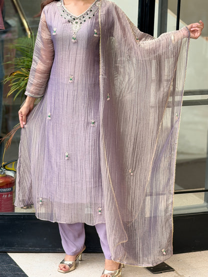 3 piece partywear suit set