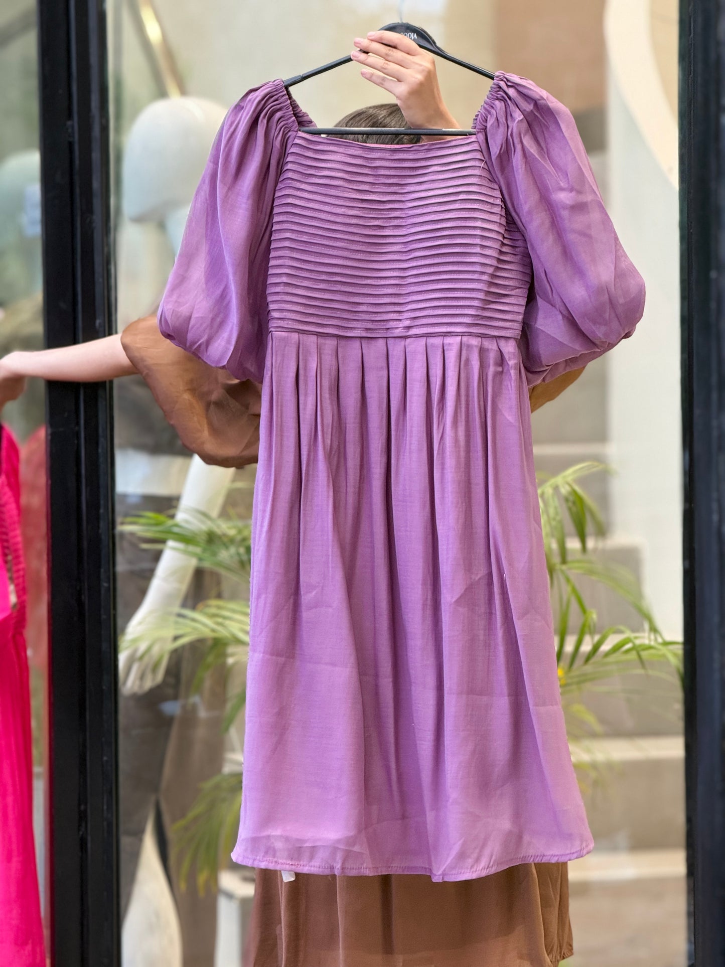 Smocked Midi Dress