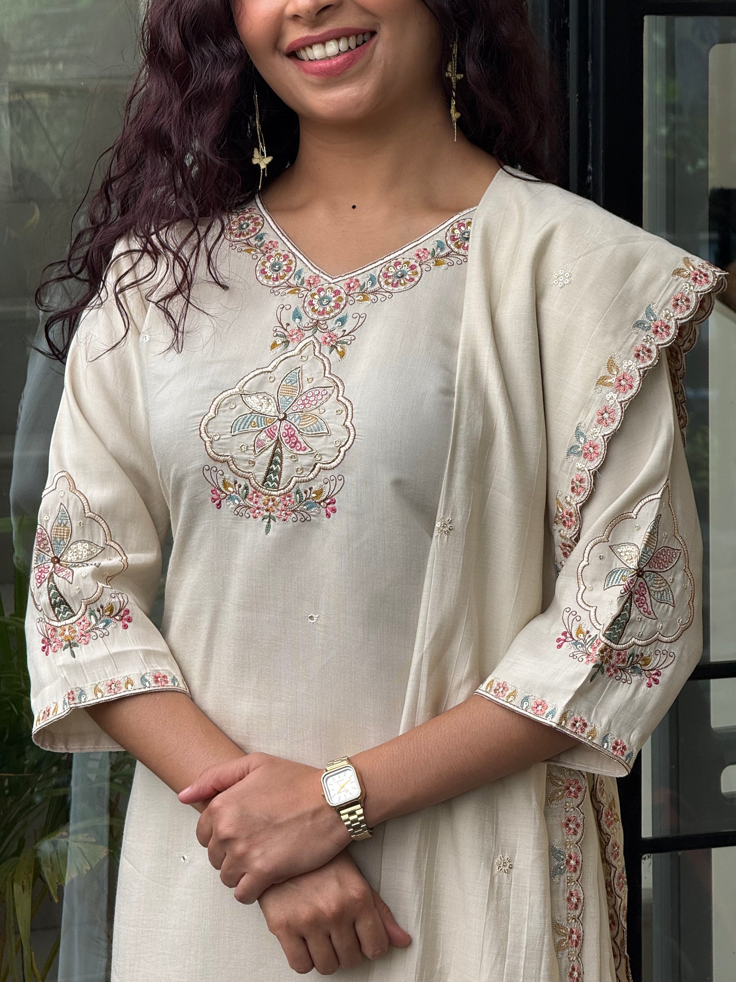 3 piece partywear suit set