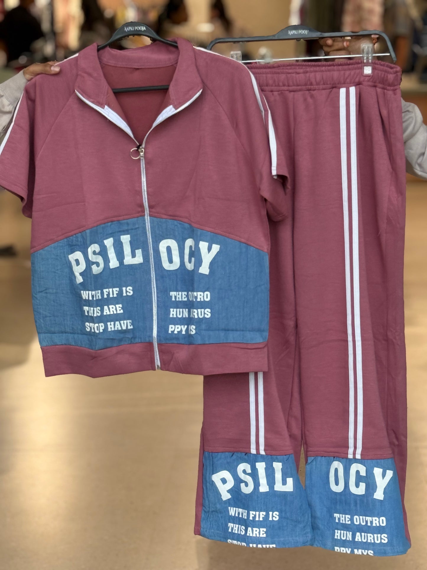 Graphic Zip-Up Co-Ord Set