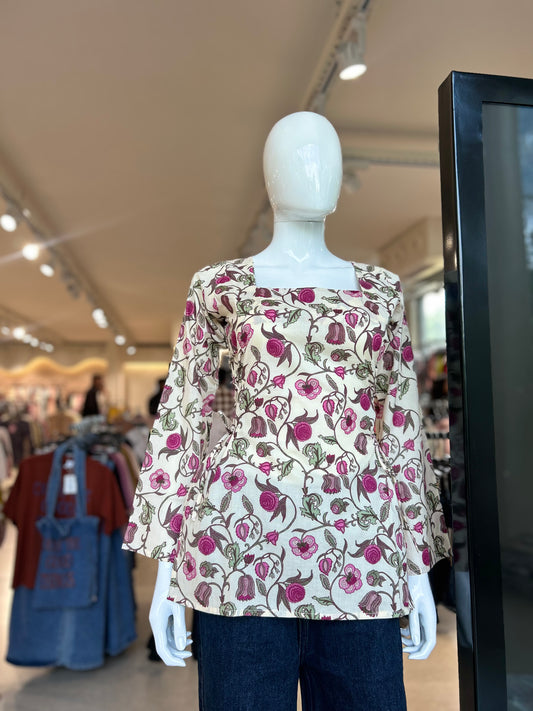 side dori full sleeve short kurti