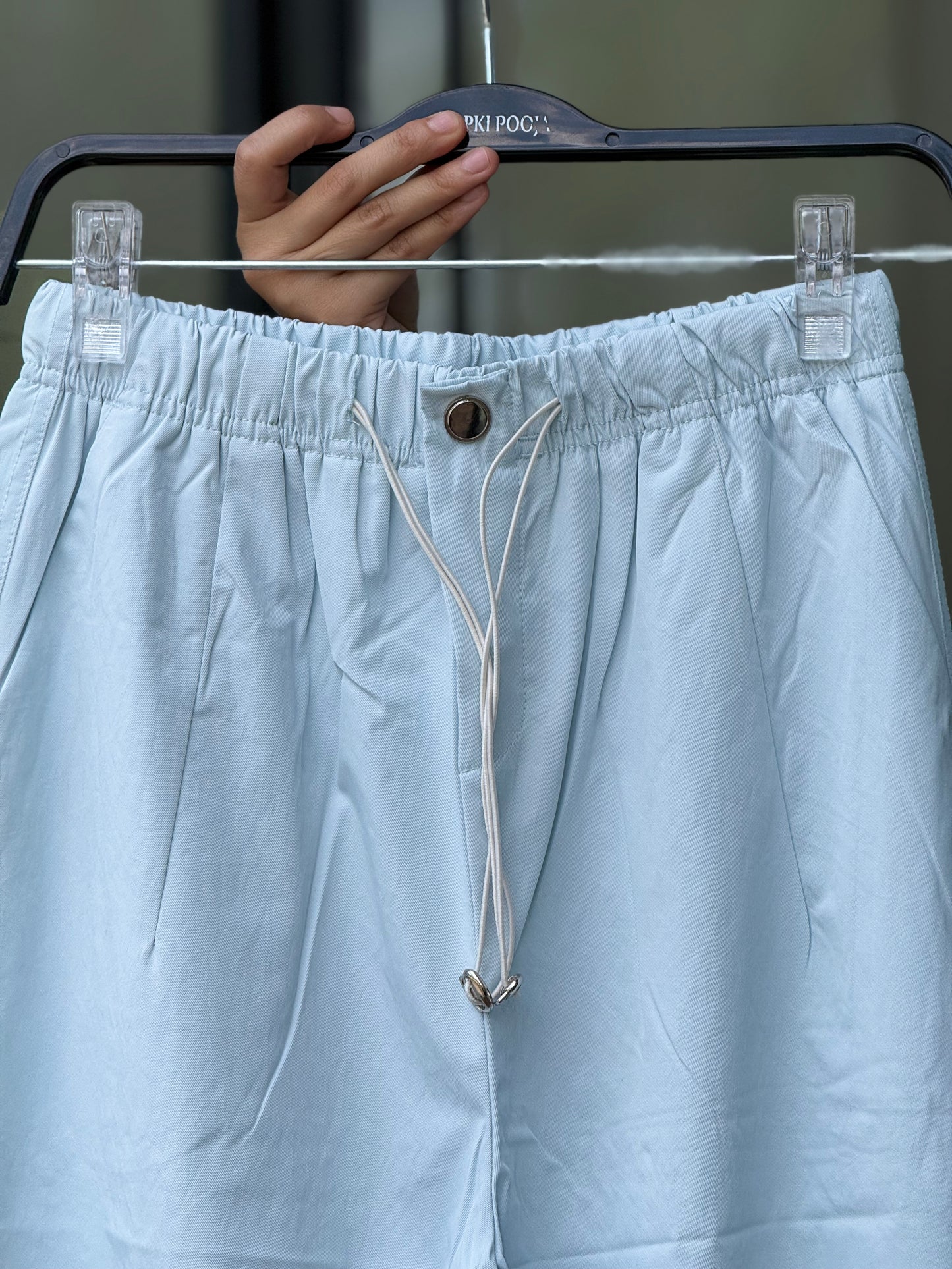 Drawstring Wide Leg Pants