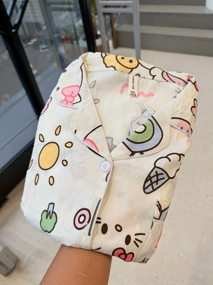 sun and ice cream 3 piece night dress