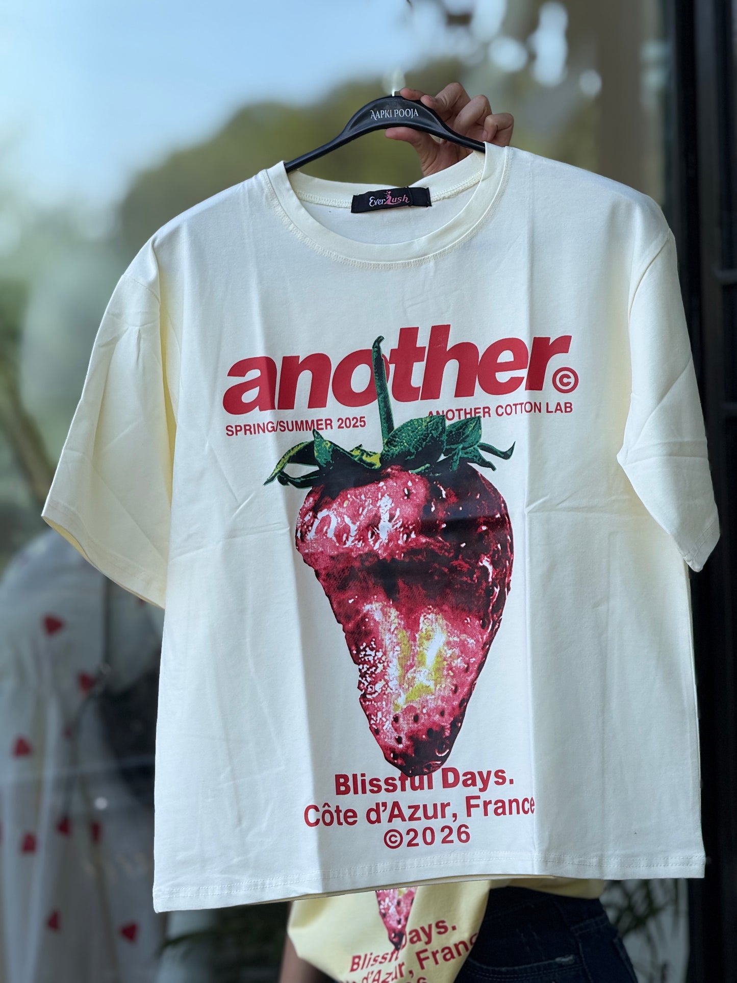 Strawberry Graphic Oversized T-Shirt